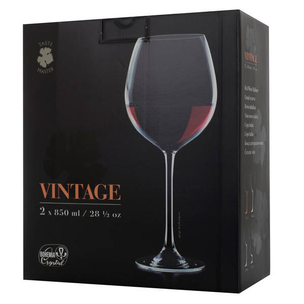 

Набор бокалов для вина BOHEMIA VINTAGE XXL 850 мл - 2 шт.