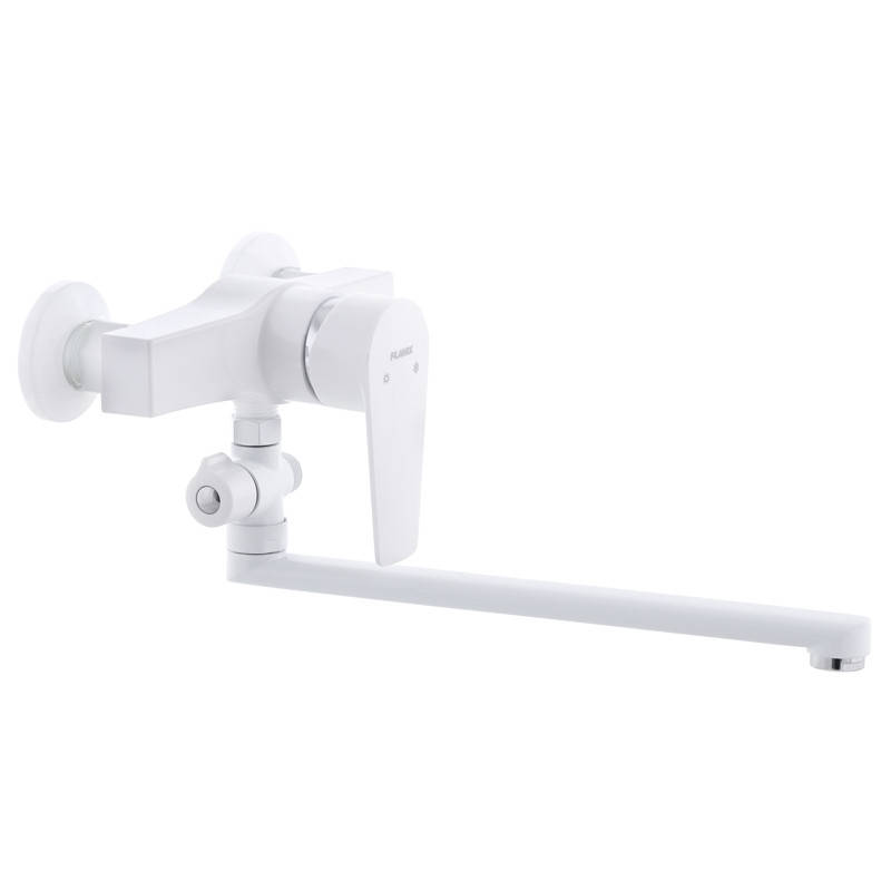 

Смеситель для ванны PLAMIX Oscar-006 White (без шланга и лейки) (PM0559), Белый