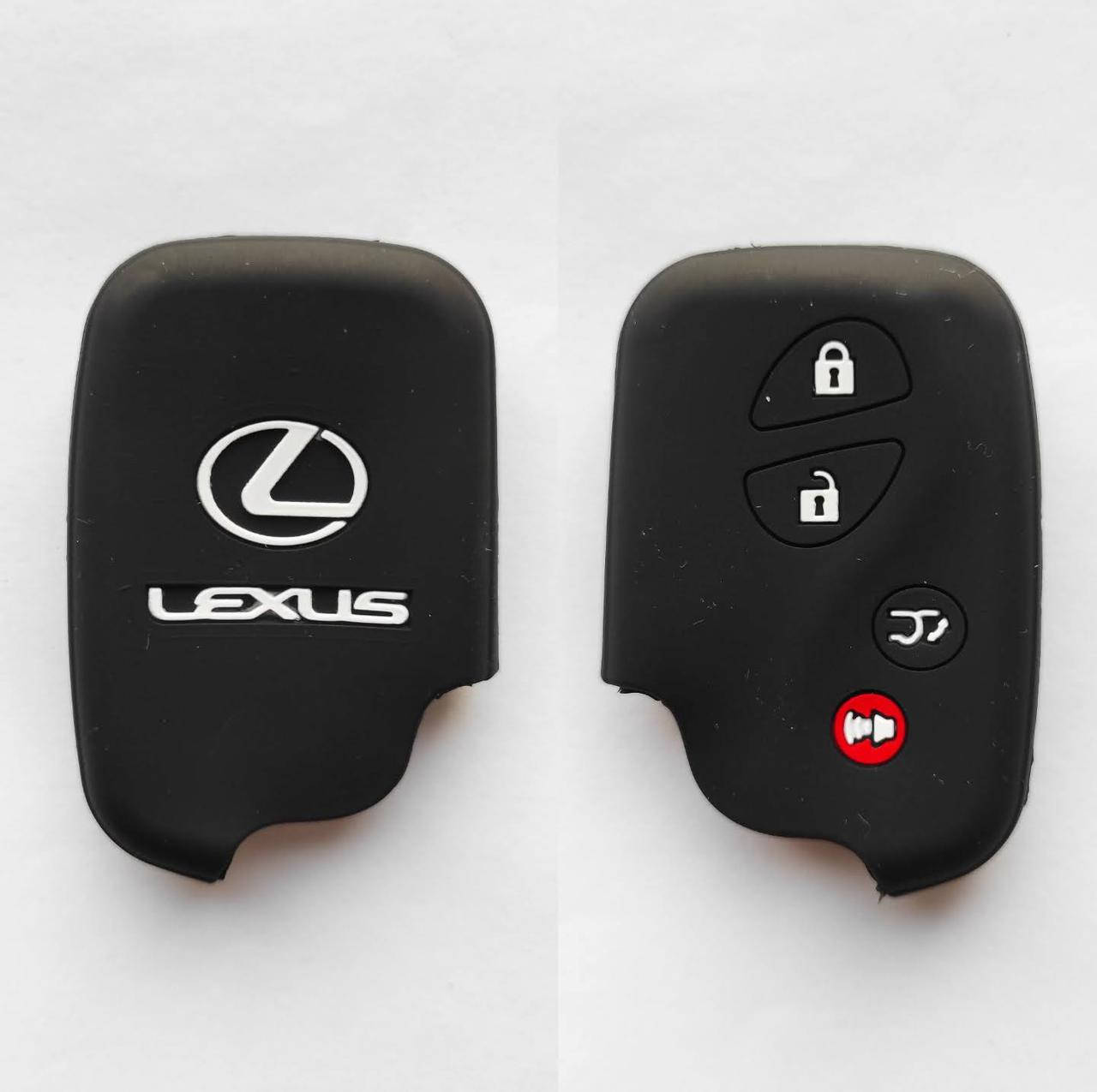 

Силиконовый чехол для смарт ключа зажигания Lexus (1016) черный