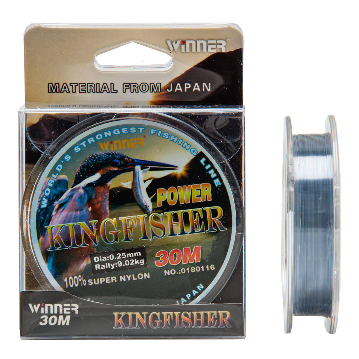 

Леска для рыбалки Winner King Fisher 30 метров 0.25 тест 9.02 кг