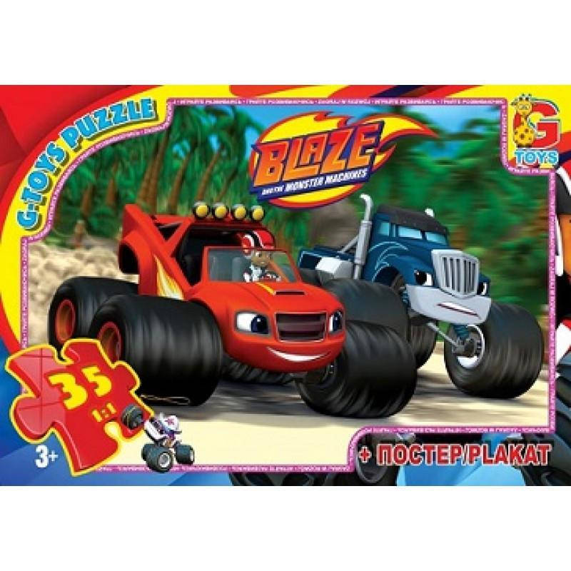 

Пазлы 35 эл. "G-Toys" "Blaze" ZE 001+постер
