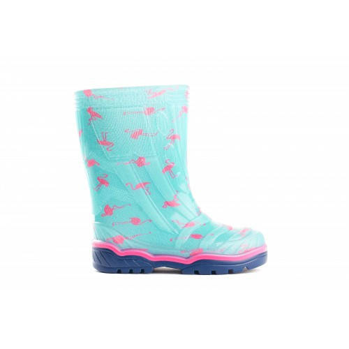 

Резиновые детские сапожки "Фламинго" 23-26рр 26, Бирюзовый