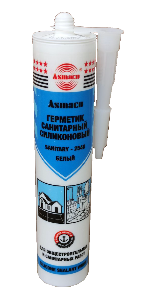 

Силікон "Asmaco", санітарний білий, 280 мл