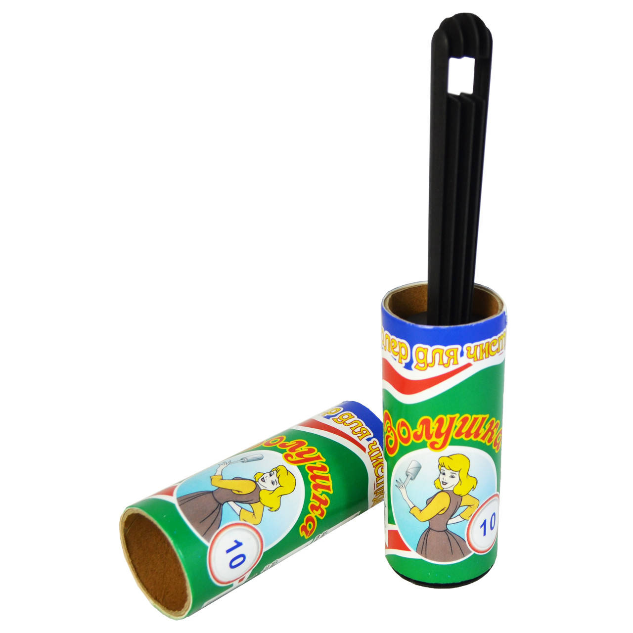 

Ролики для чистки одежды (10 лент + запаска 10), Черный