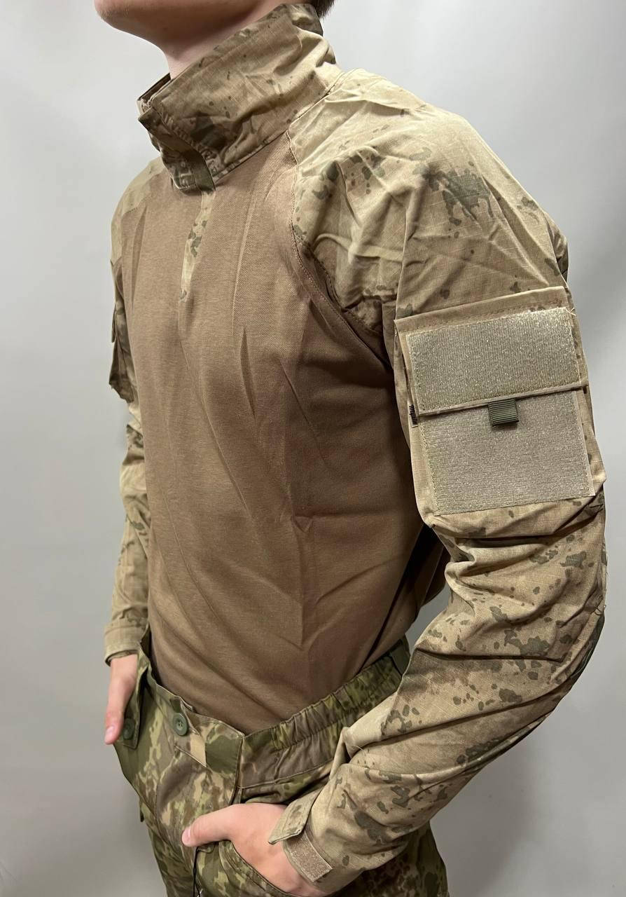 

Тактическая рубашка убакс для военных ЗСУ в светлом камуфляже. Производитель Турция
