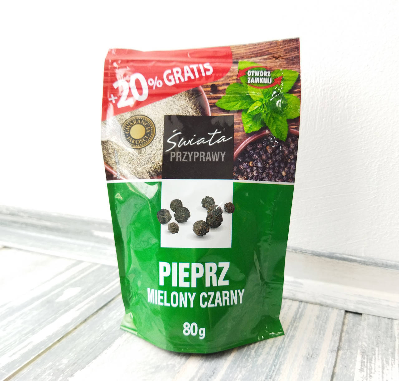 

Перец черный молотый Swiata Przyprawy, 80 г