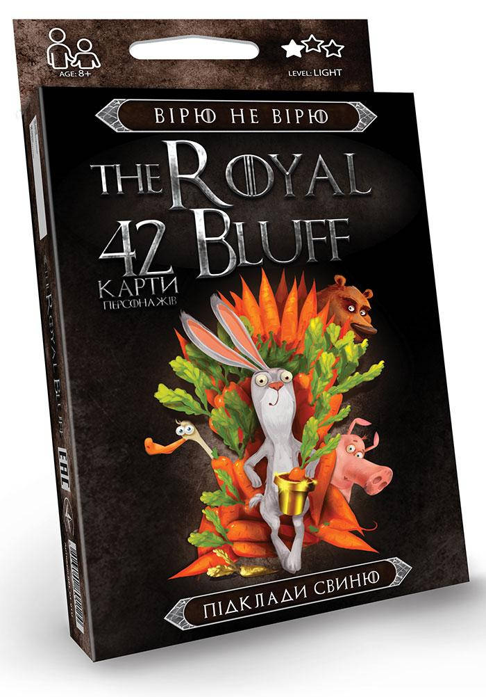 

Карточная игра "The Royal Bluff", укр., 42 карты, в кор. 13*9*2см (32шт)