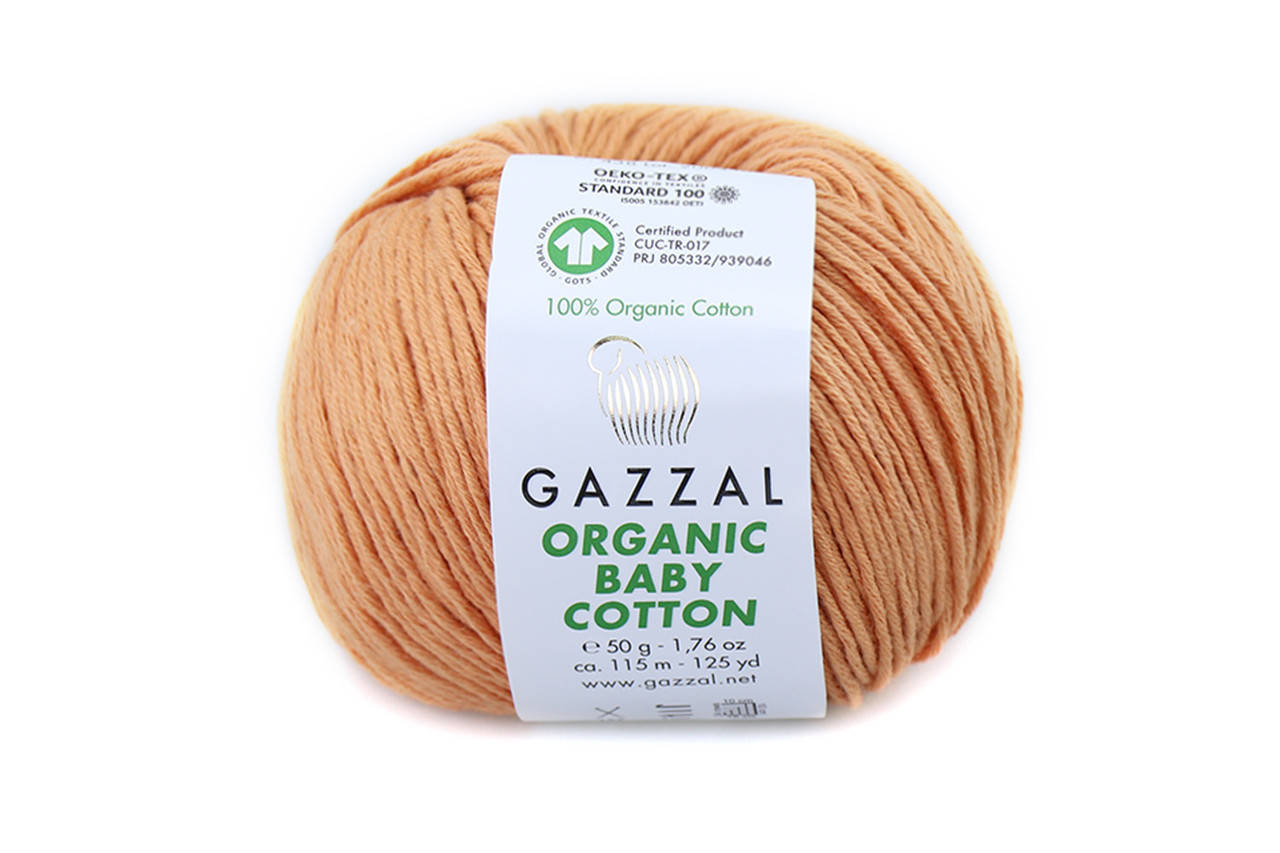 

Gazzal Organic Baby Cotton, Кирпич №438, Оранжевый