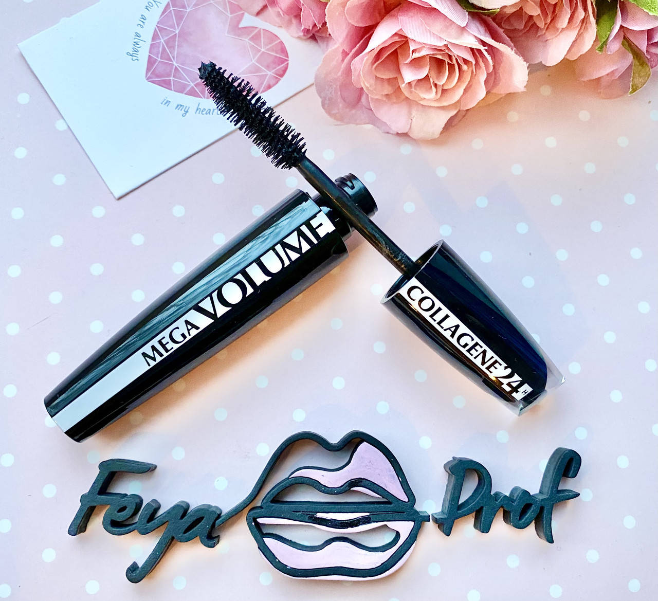 

Тушь для ресниц LOreal Mega Volume Collagene 24h Суперчерный 9ml, Черный