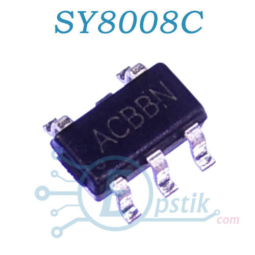

SY8008C, (ACJB), DC-DC понижающий преобразователь, 1.2A, 2.5-5.5V, 1.5MHz, SOT23-5