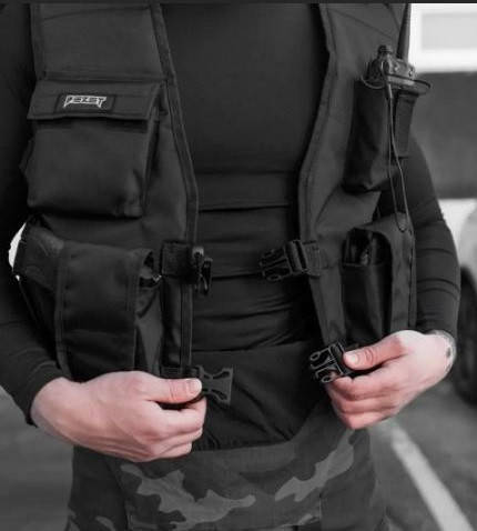 

Жилет разгрузочный 10 карманов BEZET , Универсальный тактический военный нагрудник, Разгрузка