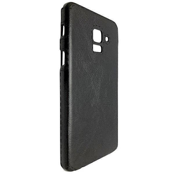 

Чехол-накладка DK-Case силикон кожа Sitched для Samsung A8 Plus (black), Черный