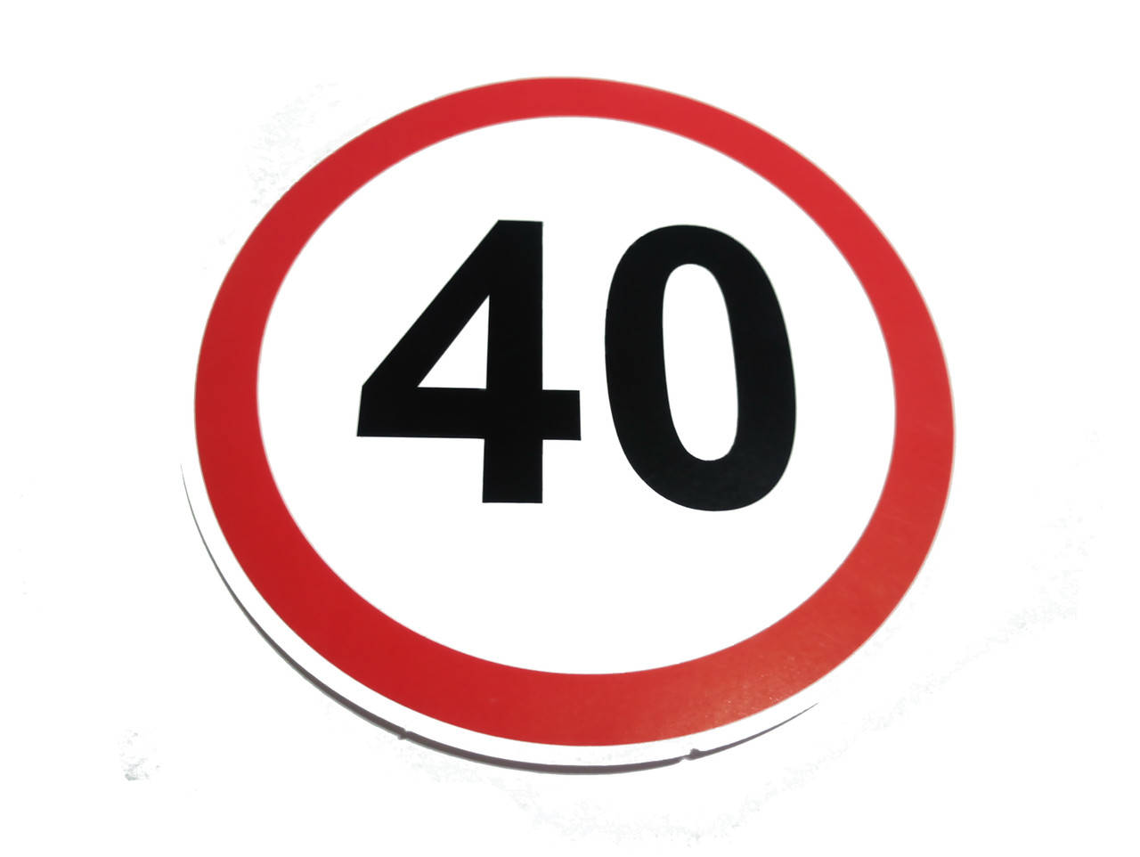 

Наклейка ограничитель скорости "40"