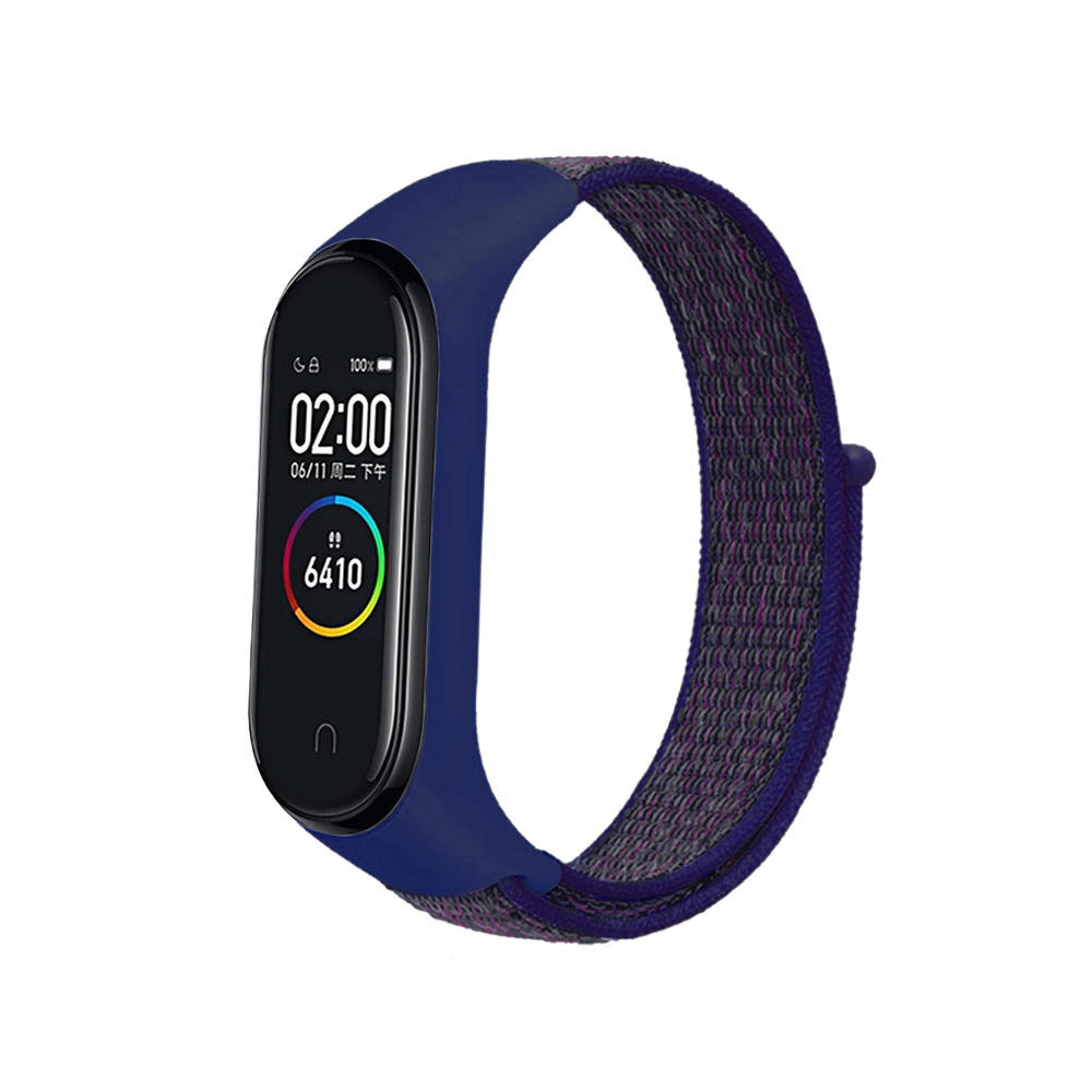 

Ремешок к браслету Mi Band 3/4/5/6 нейлоновый Mi band 5/6, Сливовый