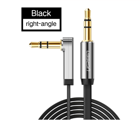 

Кабель аудио Ugreen 3.5 mm AUX 0.5M Black (AV119), Черный
