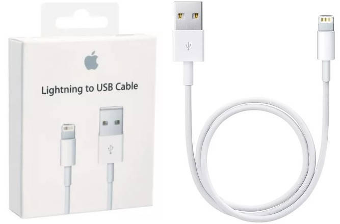 

Оригинальный кабель для зарядки iPhone 5 5s 5c 6 6S 7 8 10 X / 6S 7 8 Plus - 1 м