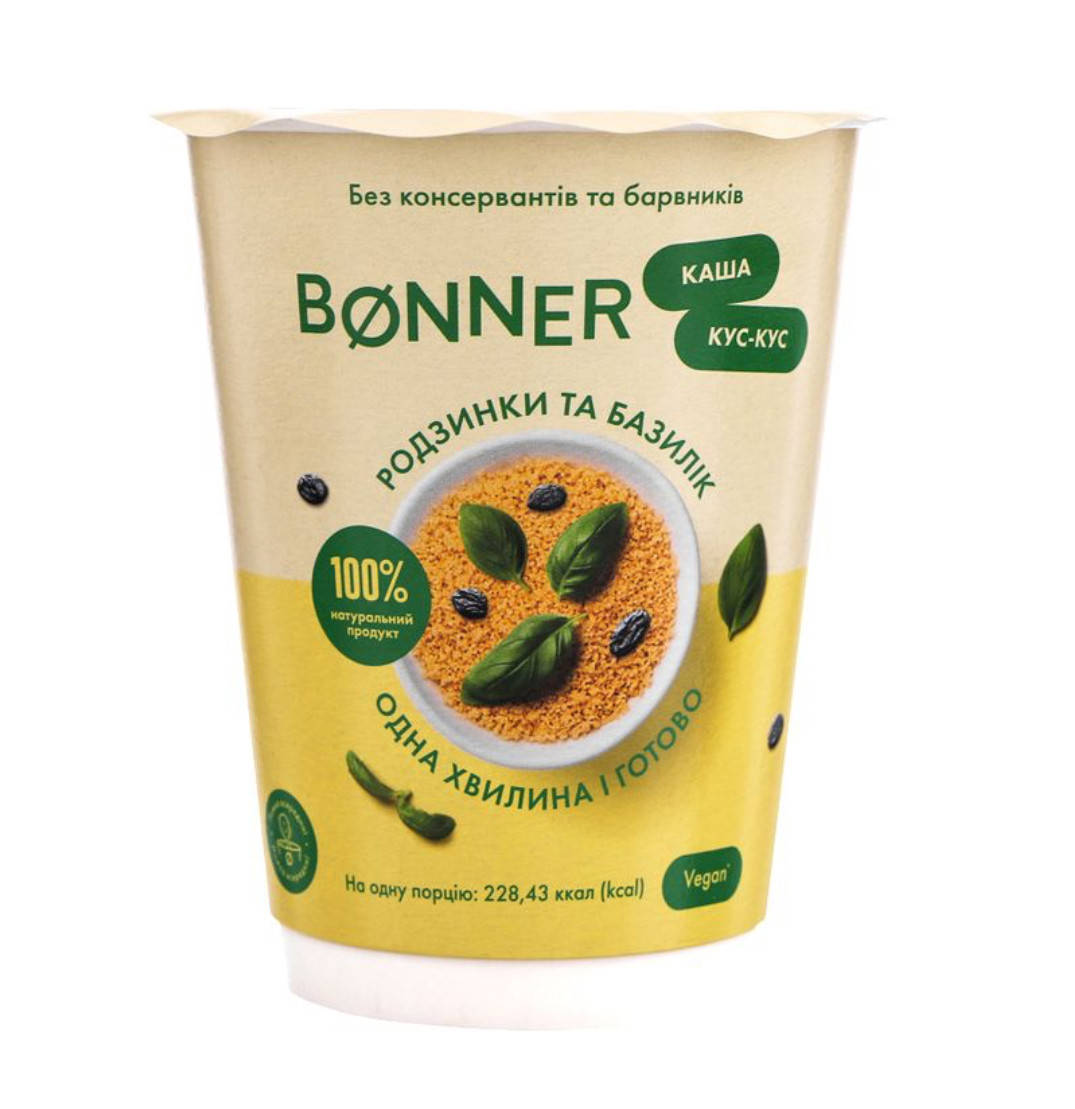 

Каша кус-кус изюм и базилик, Bonner, 60г