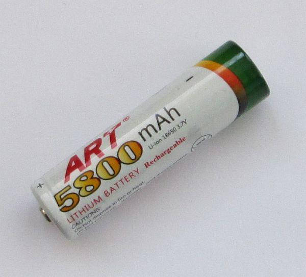 

Мощный аккумулятор Li-ion 18650 Art 5800 mAh