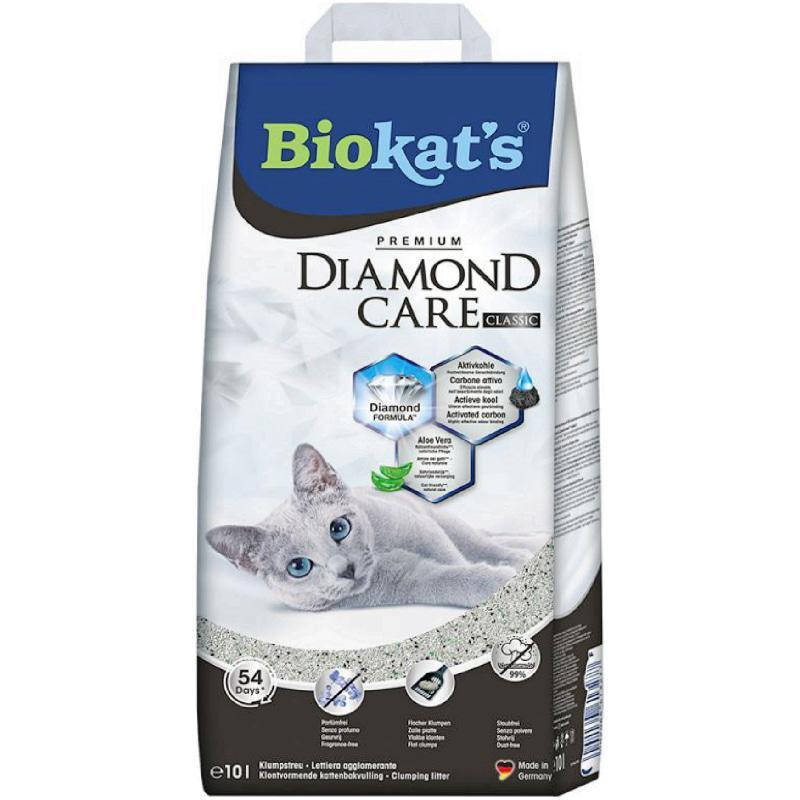 

Наповнювач туалету для котів Biokat's Diamond Care Classic 10 л бентонітовий