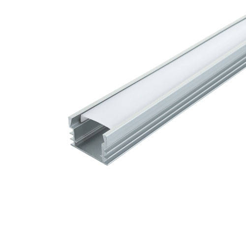 

Комплект. Профиль для светодиодной ленты накладной 12х16 мм. ЛП12 Анодированный