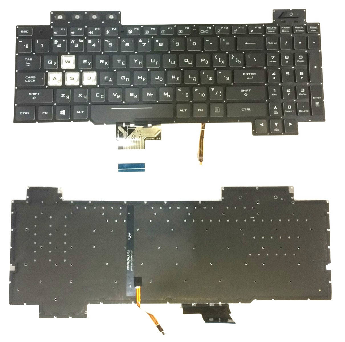 

Клавиатура Asus TUF Gaming FX504GD FX504GE с подсветкой клавиш, Черный