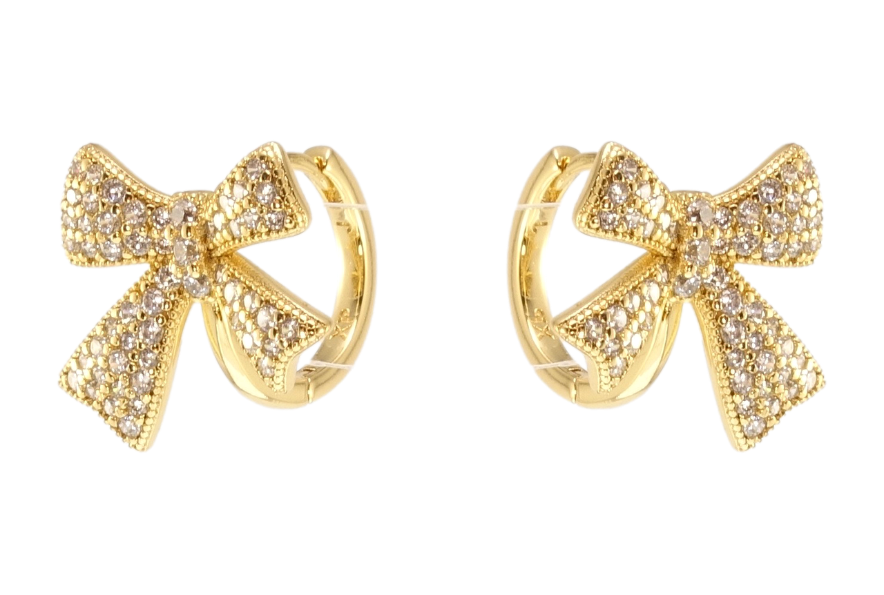 

Серьги Xuping QQMM Позолота 14K колечки "Банты"