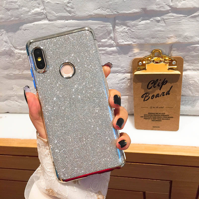 

Переливающийся TPU чехол Sonic для Xiaomi Redmi Note 6 Pro (7 цветов) серебристый