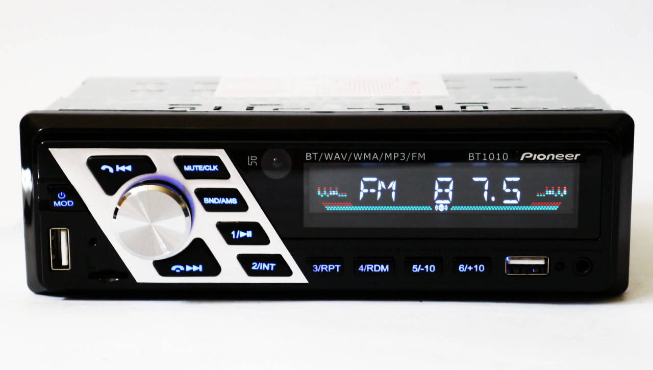 

1 din Автомагнитола пионер Pioneer 1010BT Bluetooth 2 USB 1 дин магнитола с юсб и блютуз в машину