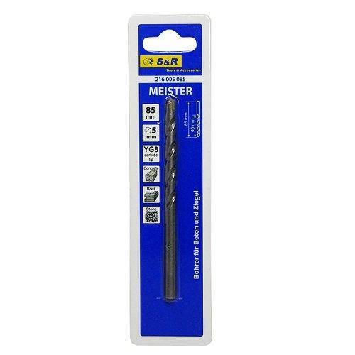 

Сверло по бетону S&R Meister 5x85 мм 216005085