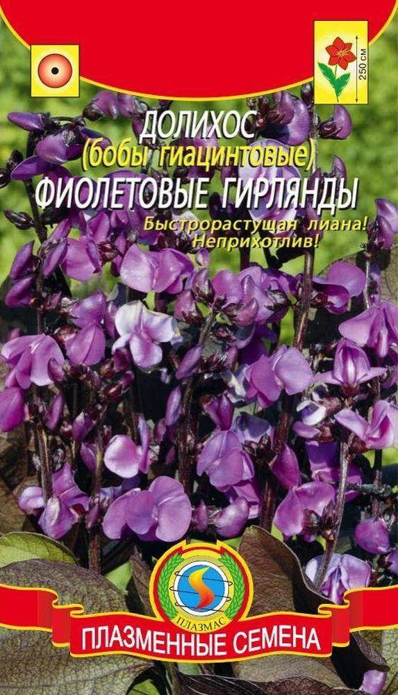 

Долихос Фиолетовые гирлянды 1 г (Плазменные семена), Фиолетовый