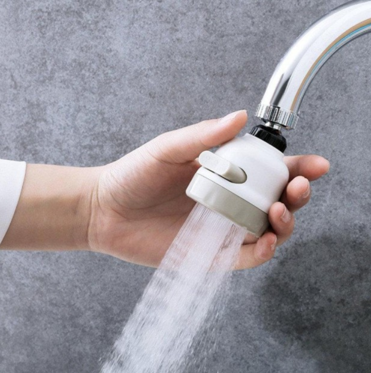 

Экономитель воды Water Saver NEW 360 градусов, насадка на кран аэратор Белый (KG-2331)