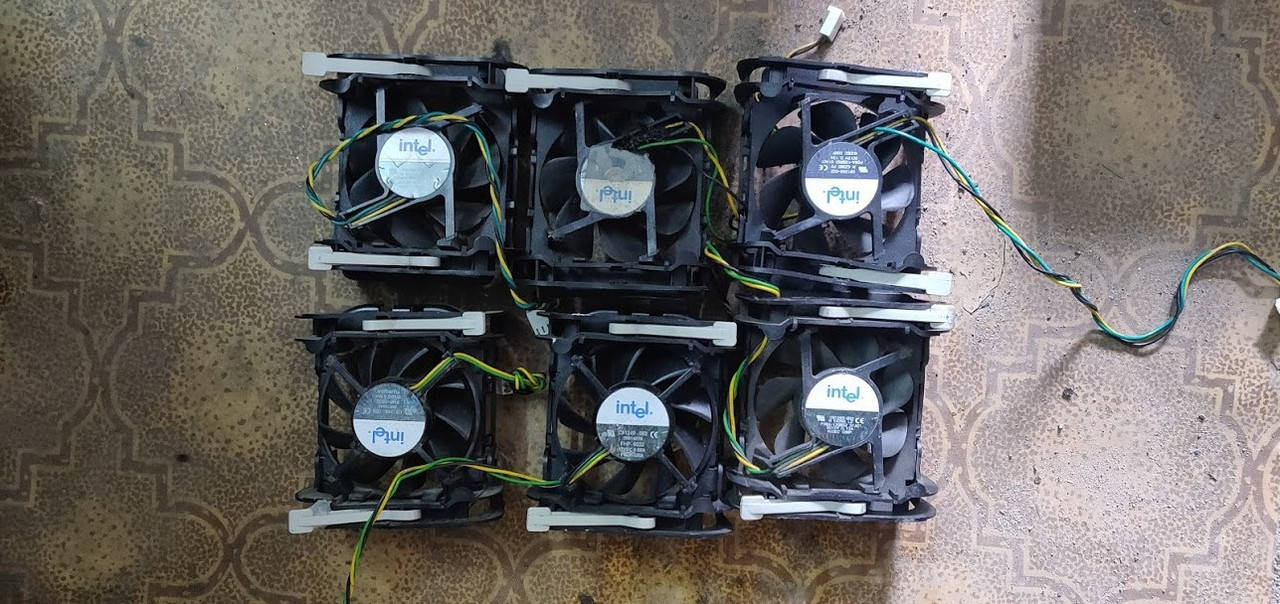 

МЕГА ЛОТ 6шт. куллера socket 478 № 212304