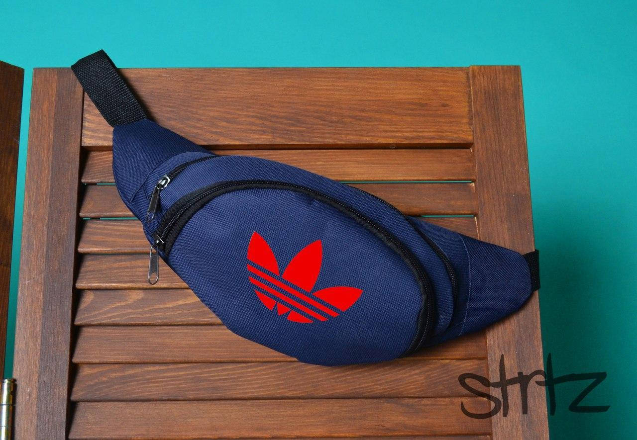 

Поясная сумка,бананка адидас,adidas, Синий