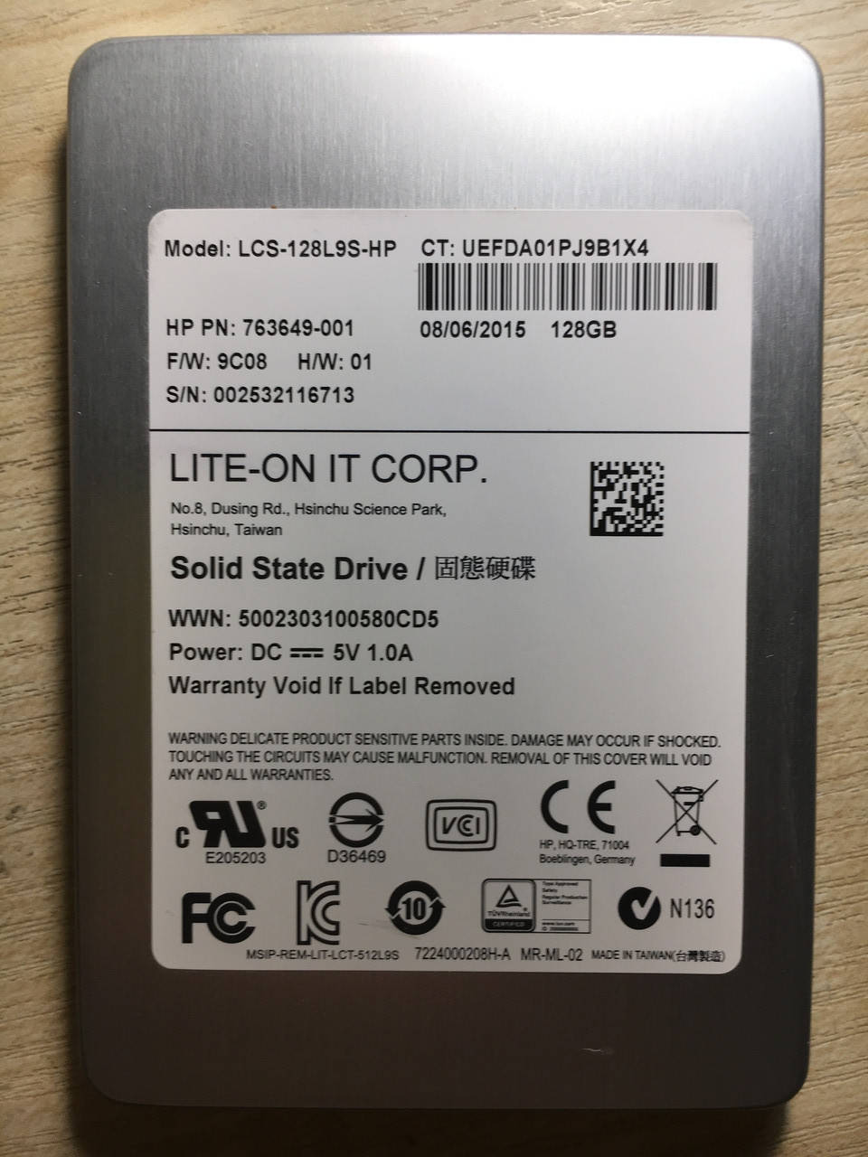 

Накопитель SSD LITE-ON объем 128Gb ( SATA 3) Память MLC