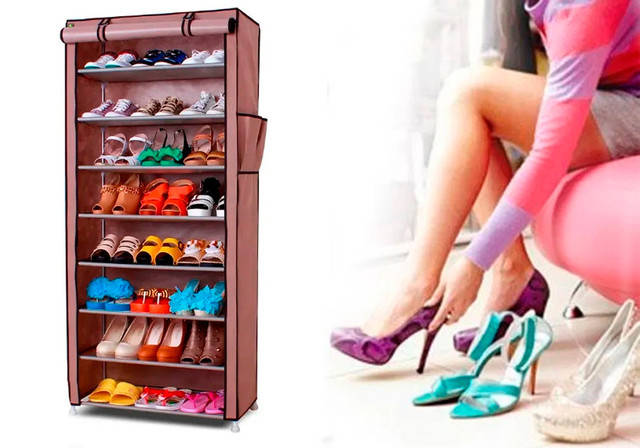 

Тканевый шкаф Shoe Rack and Wardrobe T-1099