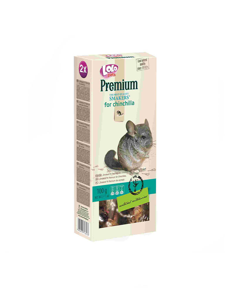 

Lolo Pets Smakers Premium Для шиншилл 100 г