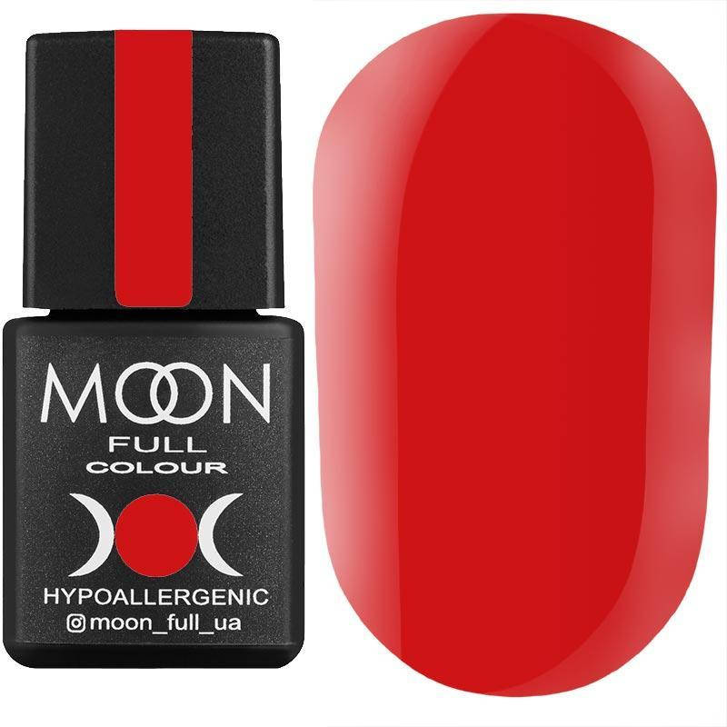 

Гель-лак MOON FULL color Gel polish №136 (огненно-красный, эмаль), 8 мл