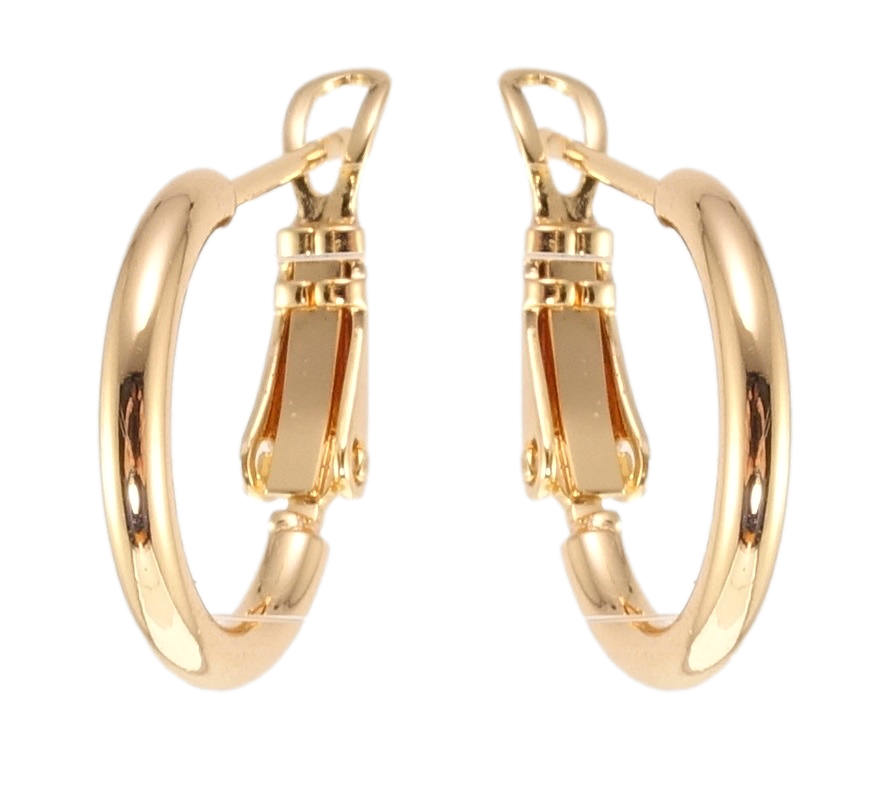

Серьги M&L желтый оттенок кольца (конго) "Классика" ø 1,5см