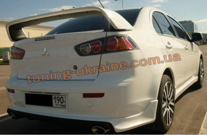 

Юбка задняя на Mitsubishi Lancer X 2007+ (ZODIAK-STYLE)