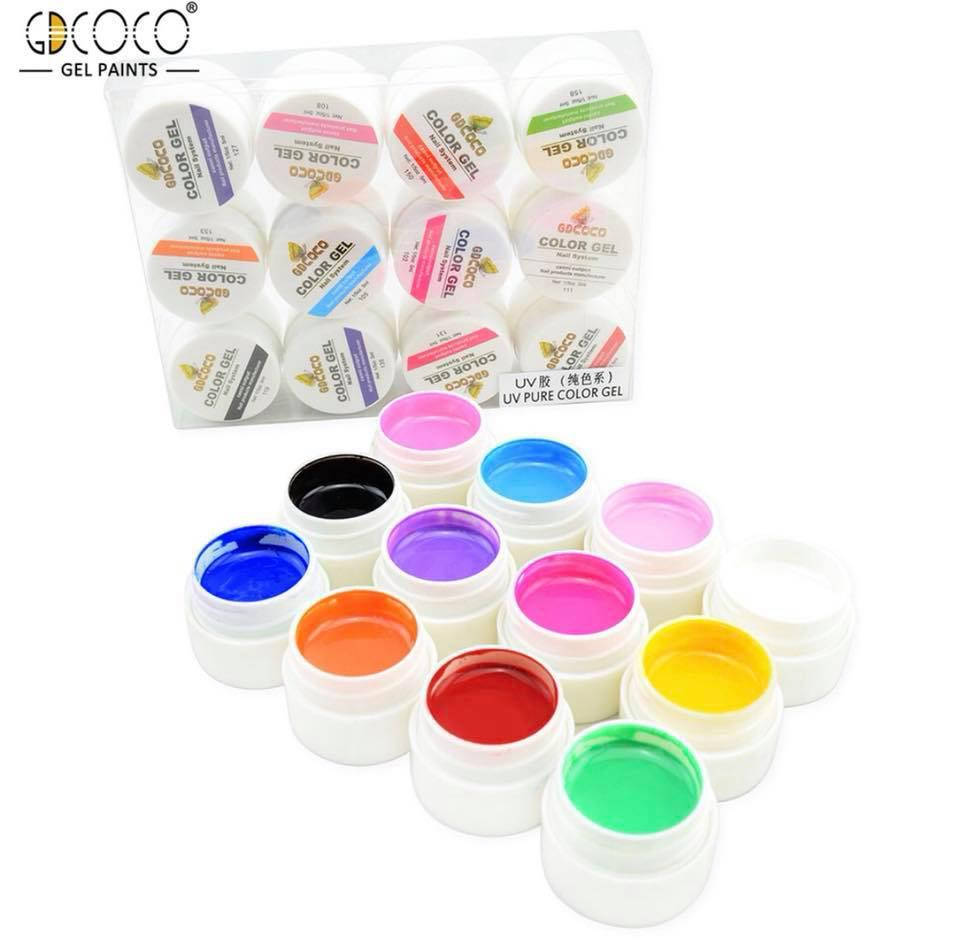 

Набор гель-красок GDCoco Color Gel 12 шт 5 мл