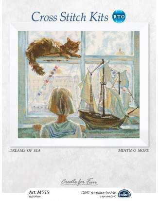 

Набор для вышивки крестом RTO M555 Мечты о море / Dreams of sea
