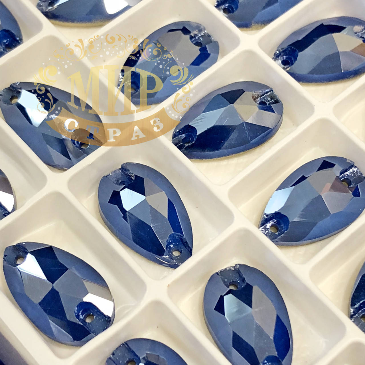 

Пришивные капли, цвет Satin Sapphire (11x18мм), 1шт