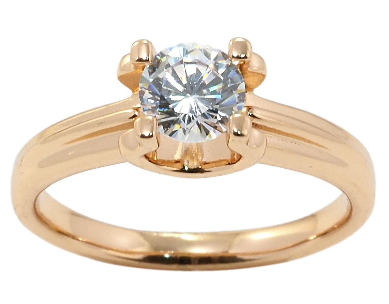 

Кольцо Xuping Позолота 18K "Фианит" р.17,18.5