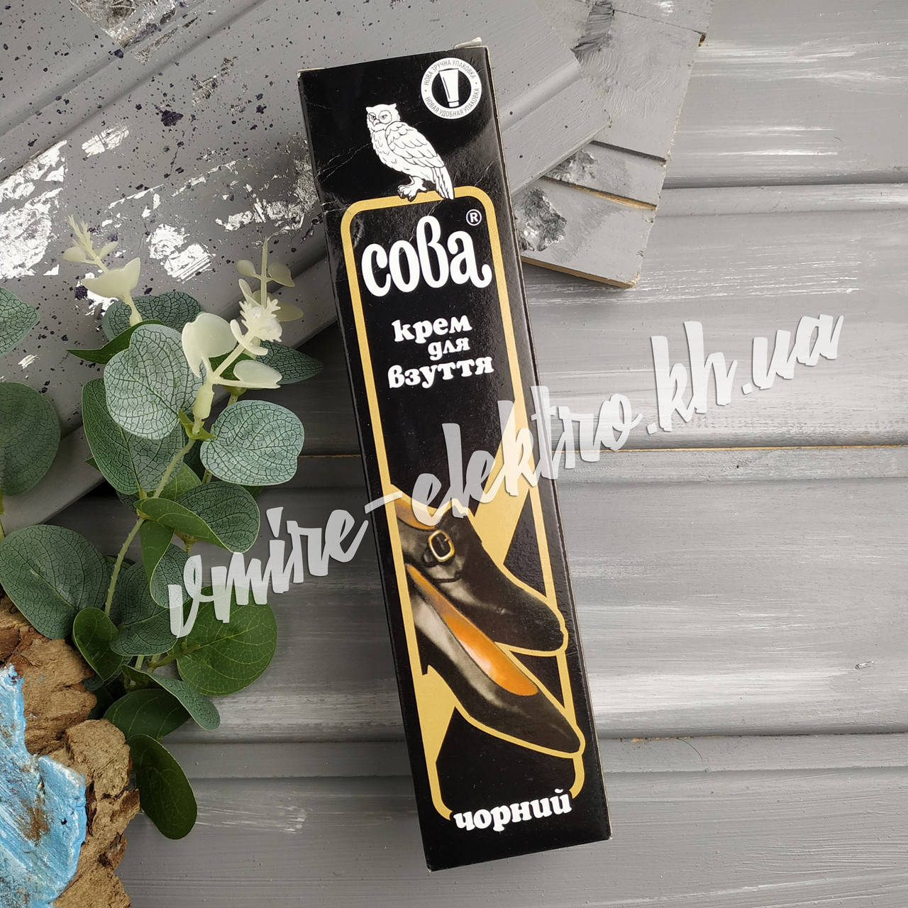 

Крем для обуви Сова черный 50 мл