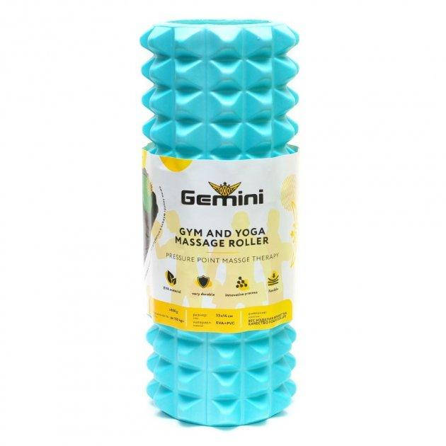 

Массажный рулон для йоги Gemini 33х14 см с выемкой под спину Бирюзовый (G0007-CY)