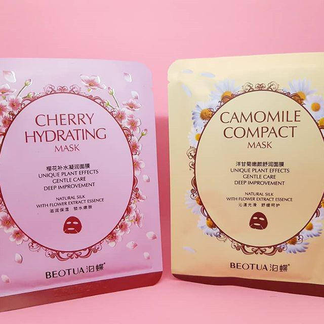 

Набір (2шт) танинних масок для обличчя Beotua з натуральними рослинними екстрактами (сакура,ромашка) .