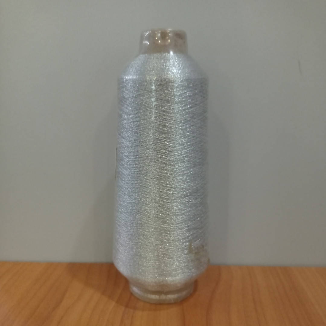 

Металлизированные вышивальные нитки LuxStyle 2S-S1 серебро в 2 нити