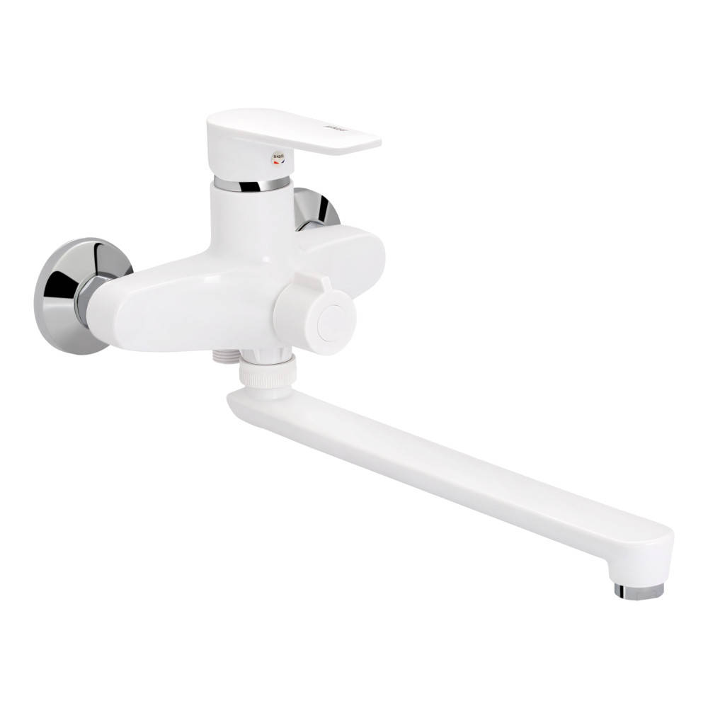 

Смеситель для ванны Brinex 35W 005 белый / хром