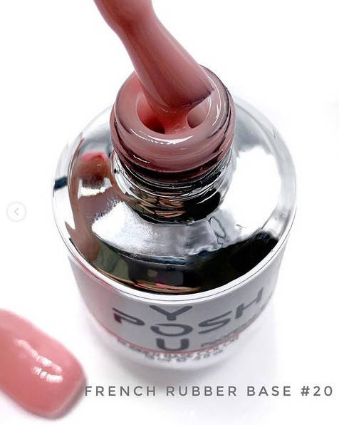 

База-френч для гель-лака YouPOSH French Rubber Base Color камуфляж 9 мл №20 Дымчато-розовая