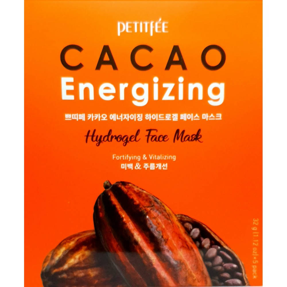 

Тонизирующая гидрогелевая маска для лица с какао Petitfee Cacao Energizing Hydrogel Face Mask, 32 г
